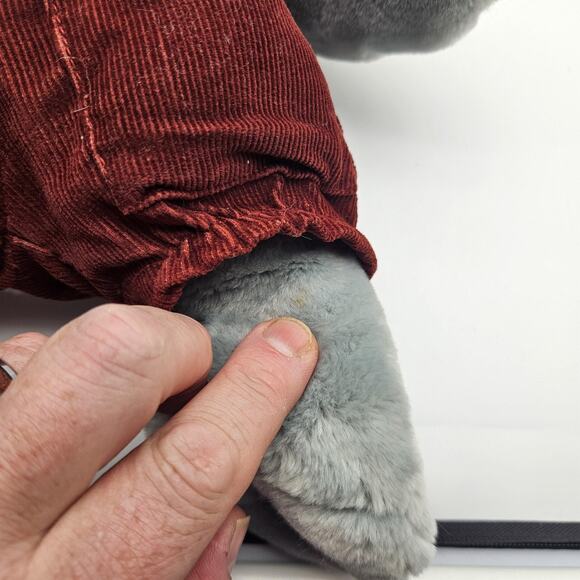 Vintage Wrinkles Puppet Dog Ganz Bros Stuffed Animal 19" Original Tag Korea - Picture 7 of 14